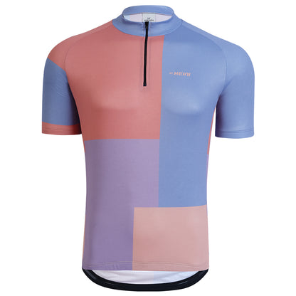 High-performance relaxed fit cycling jersey with breathable and anti-odor material