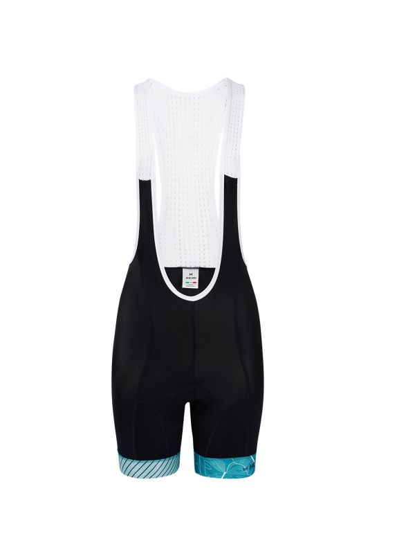 women's cycling bib shorts with ultra high density chamois from Italy